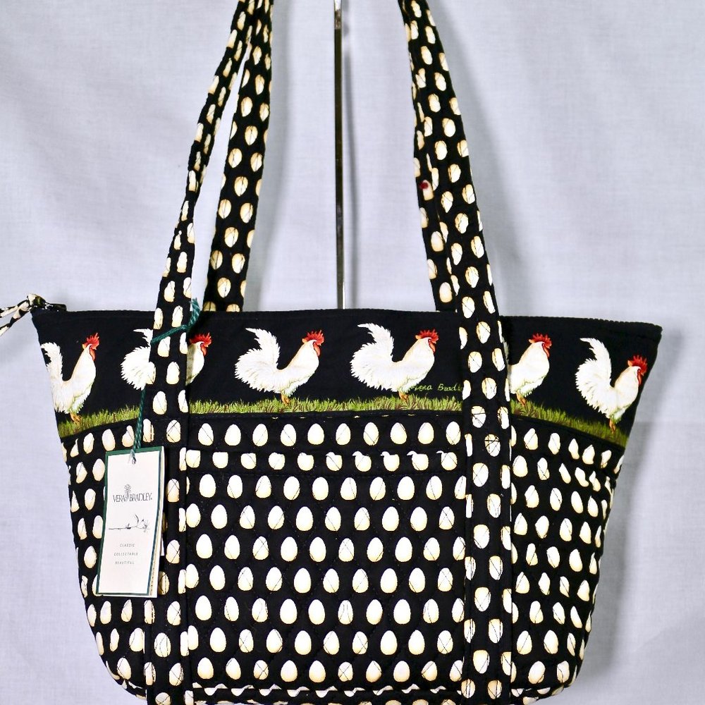 VERA BRADLEY Chanticleer Chicken Egg Tote Bag